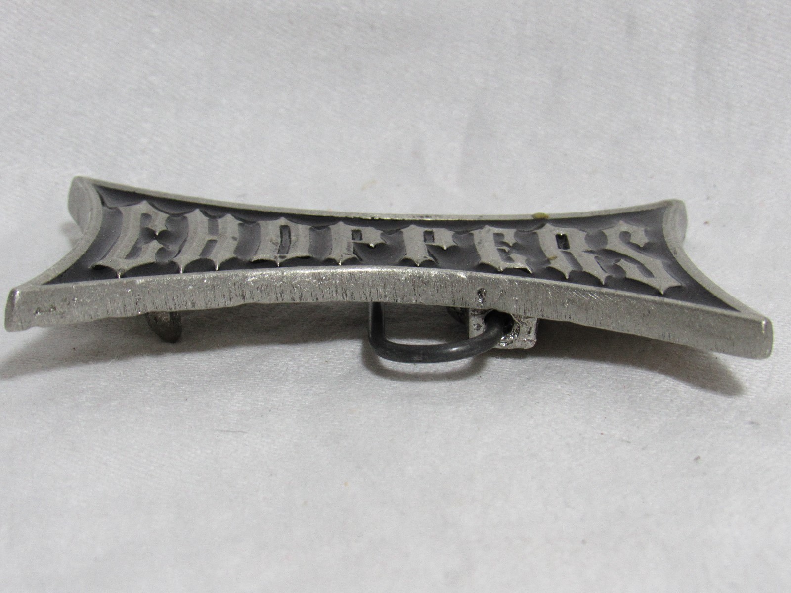 CHOPPERS Belt Buckle w/ COBRA and DICE Clasp Silver / Black Metal 2002 Mobtown