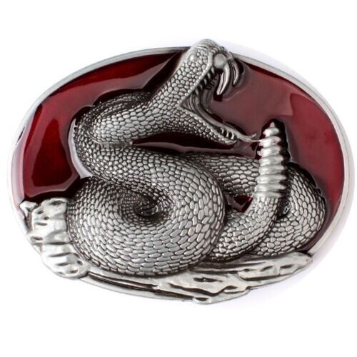 Snake Belt Buckle Western Cowboy Native American Motorcyclist (SNK-02)