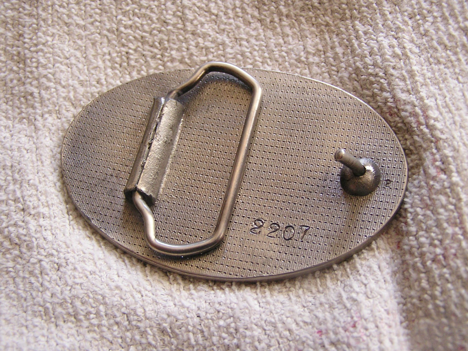 Vintage Belt Buckle Train Railroad American 1872