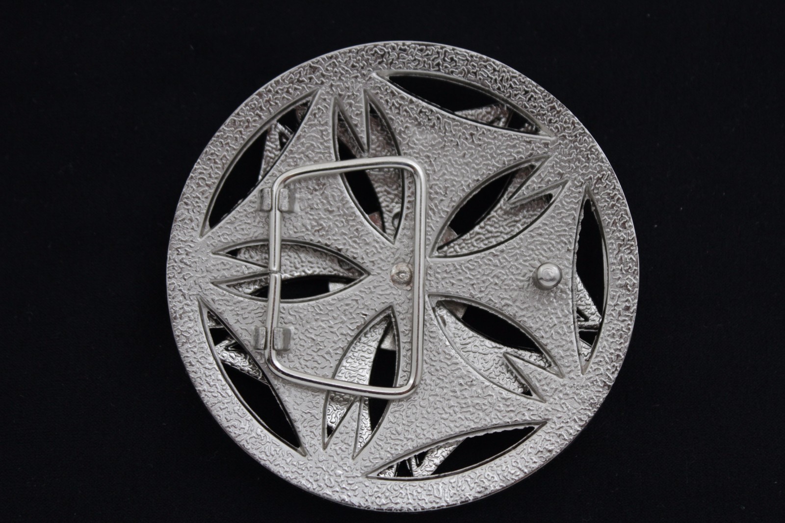 Men Women Silver Metal Belt Buckle Spinning USA Flag United States America Jeans