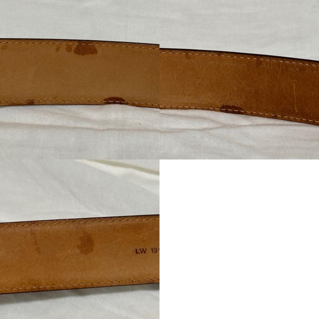 Louis Vuitton Pre-Owned Men&rsquo;S Leather Belt Gold Black