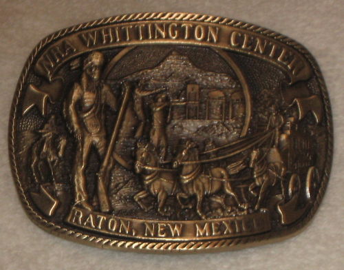NRA WHITTINGTON CENTER RATON, MEXICO BELT BUCKLE