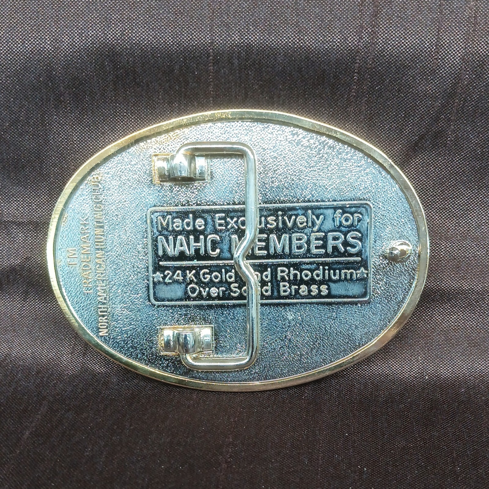 North American Hunting Club Vtg Wings of Gold 24 Karat Gold Rhodium Finish OB