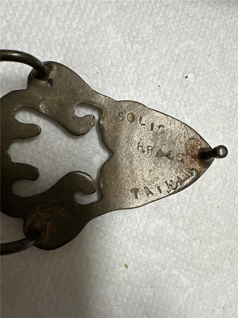Vintage Brass Unique Metal Belt Buckle