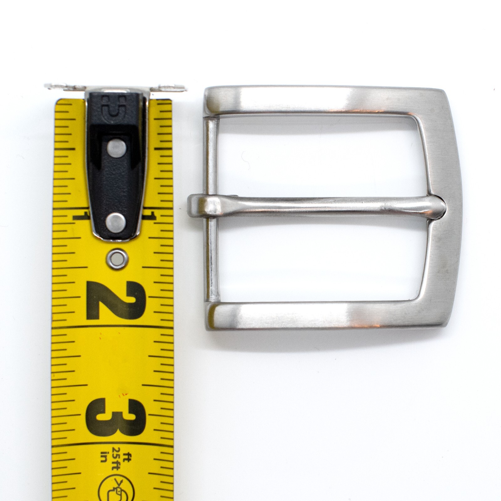 Stainless Steel Heel Bar Belt Buckle – Fits 1.5&Prime; (38mm) Belts – Hypoallergenic