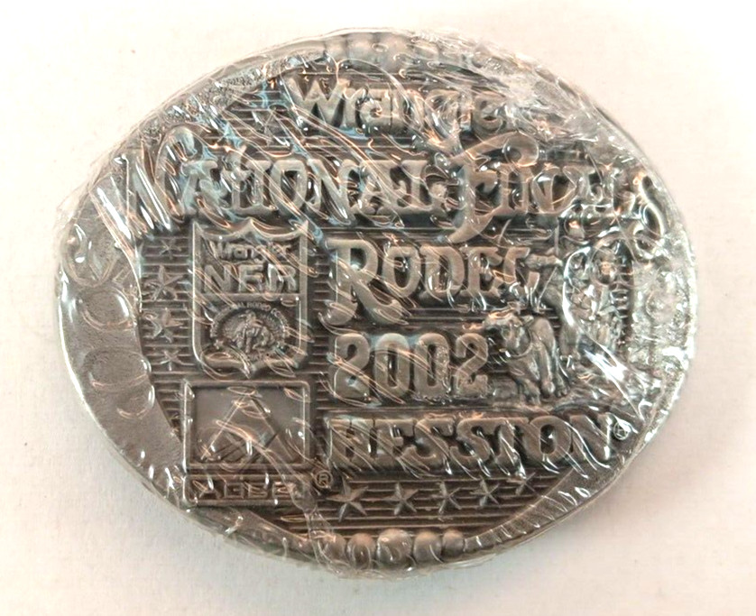National Finals Rodeo Hesston 2002 NFR Youth Cowboy Buckle New