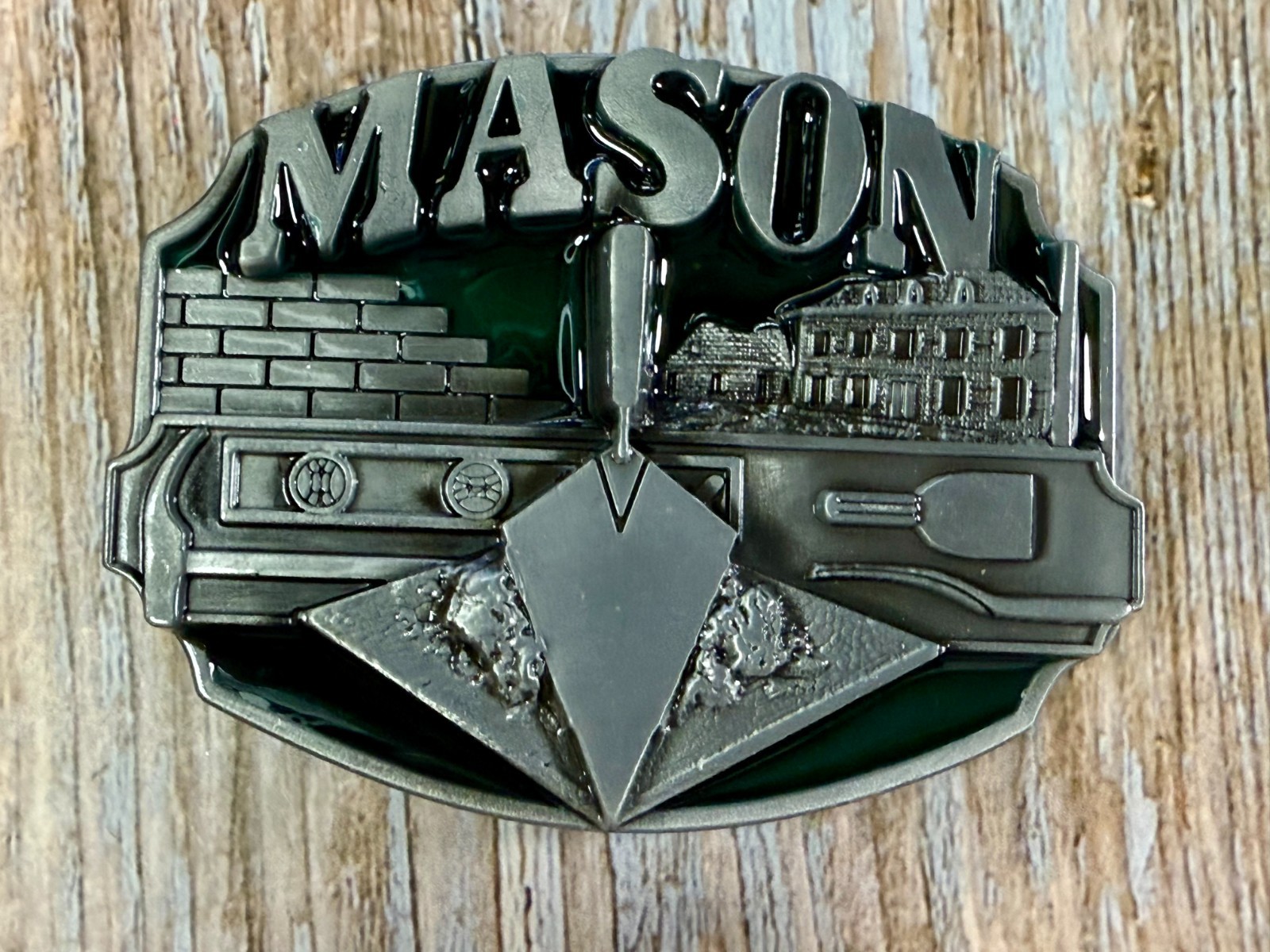 MASON Masonry Brick Laying Construction Work Tools Job Series Belt Buckle