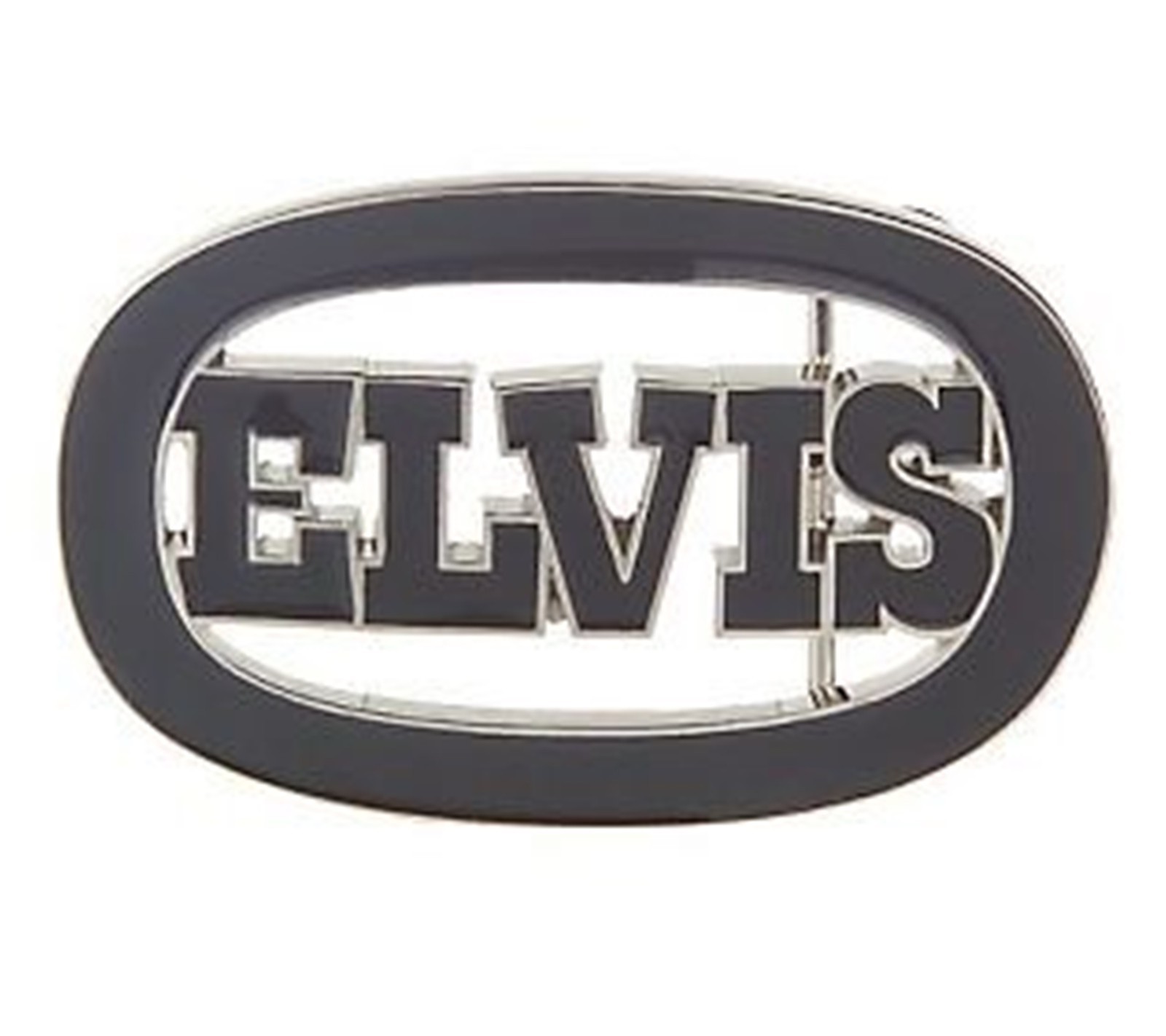 Elvis Presley Belt Buckle & Chopper Necklace Pendant King of Rock Roll Music New