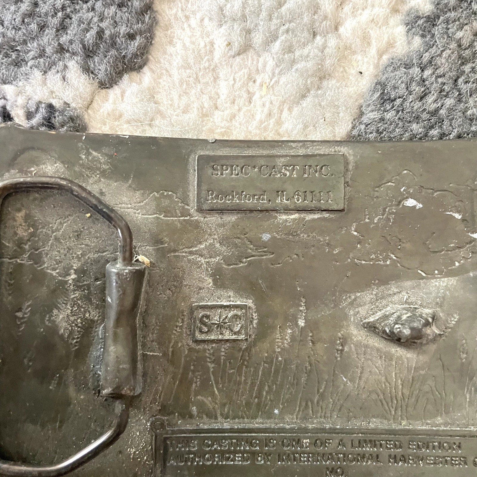Vintage Spec Cast International Harvester Limited Edition Belt Buckle