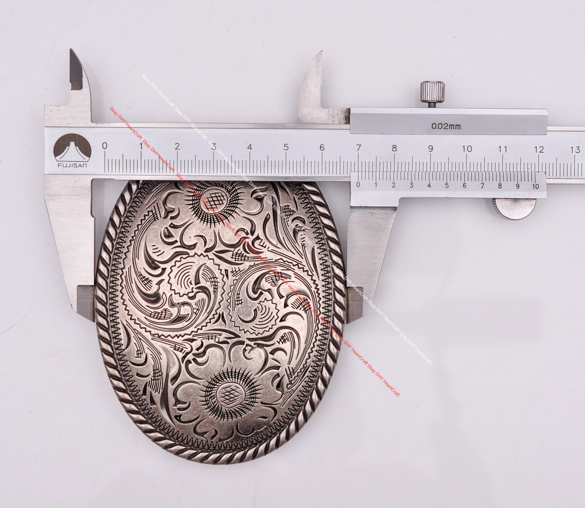 Silver Cowboy Rodeo Floral Carved Western Leather Belt Buckle fit 35MM Strap Men