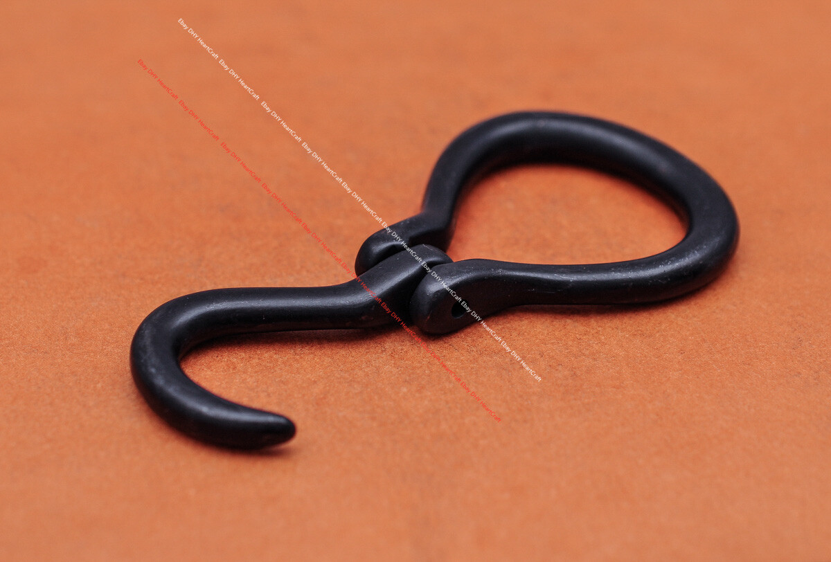 Black Western Cowboy Leathercraft Hoof Pick Leather Belt Buckle fit 34mm Strap