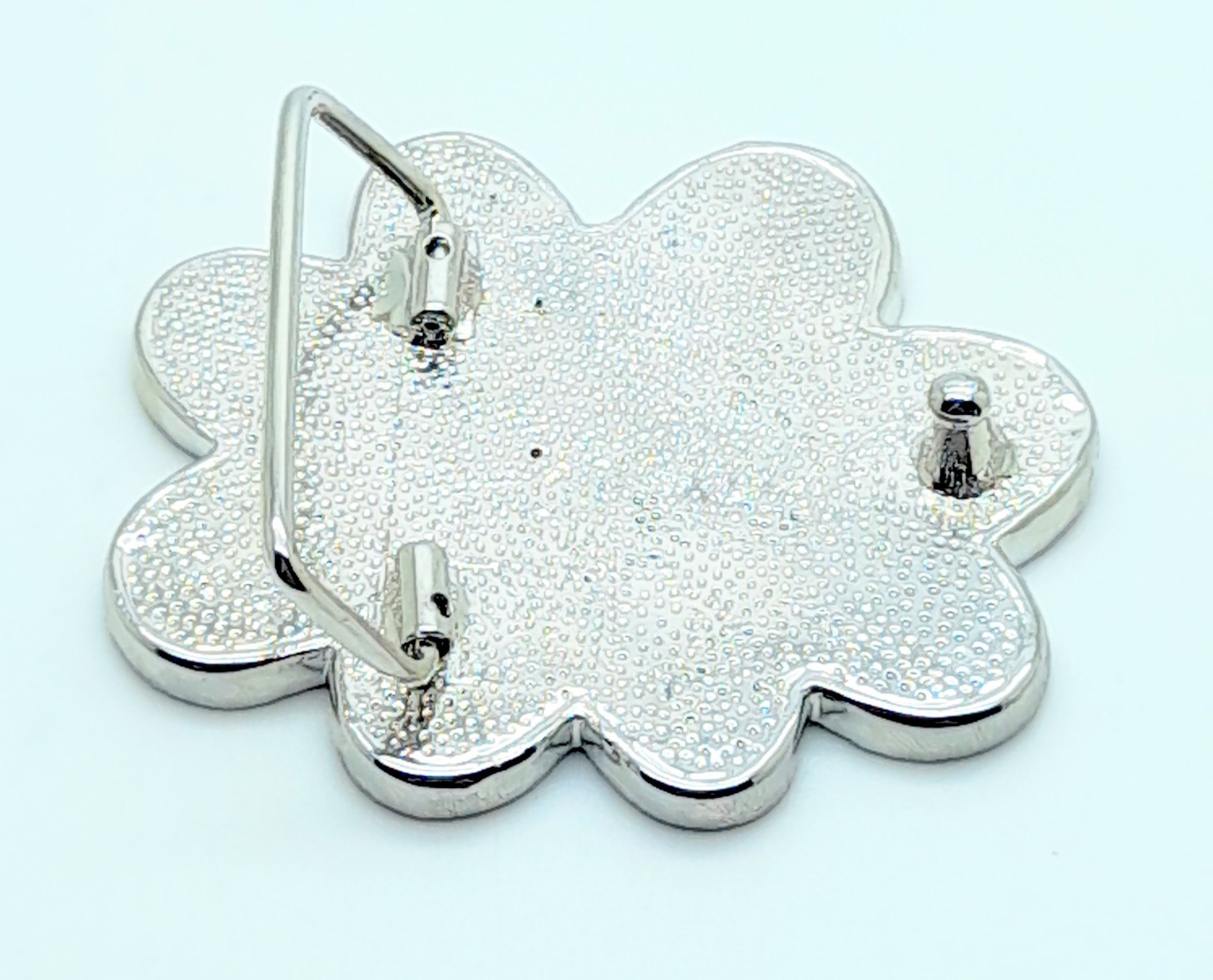 Handmade western style classic Belt Buckle Silver Metal pink rhinestone fashion
