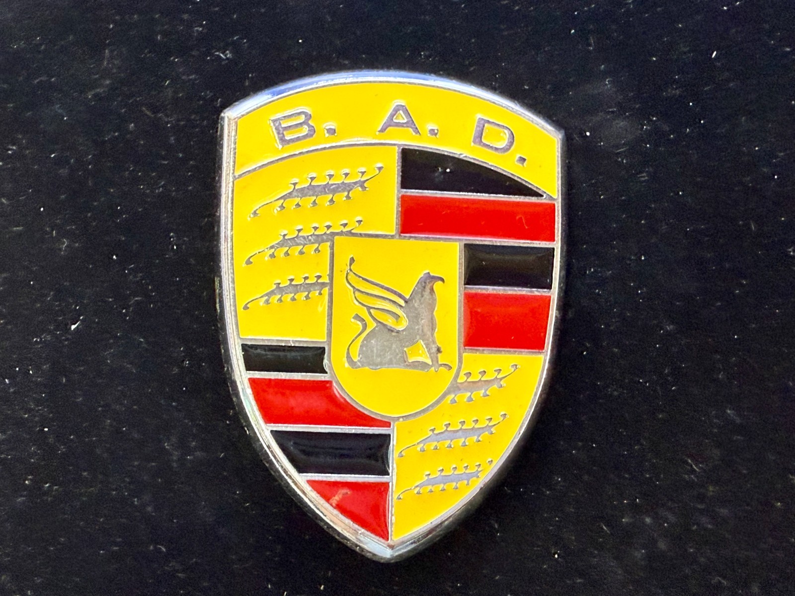 BAD B.A.D. Motor Company 1948 Belt Buckle Dragon Crest Shield Belt Buckle
