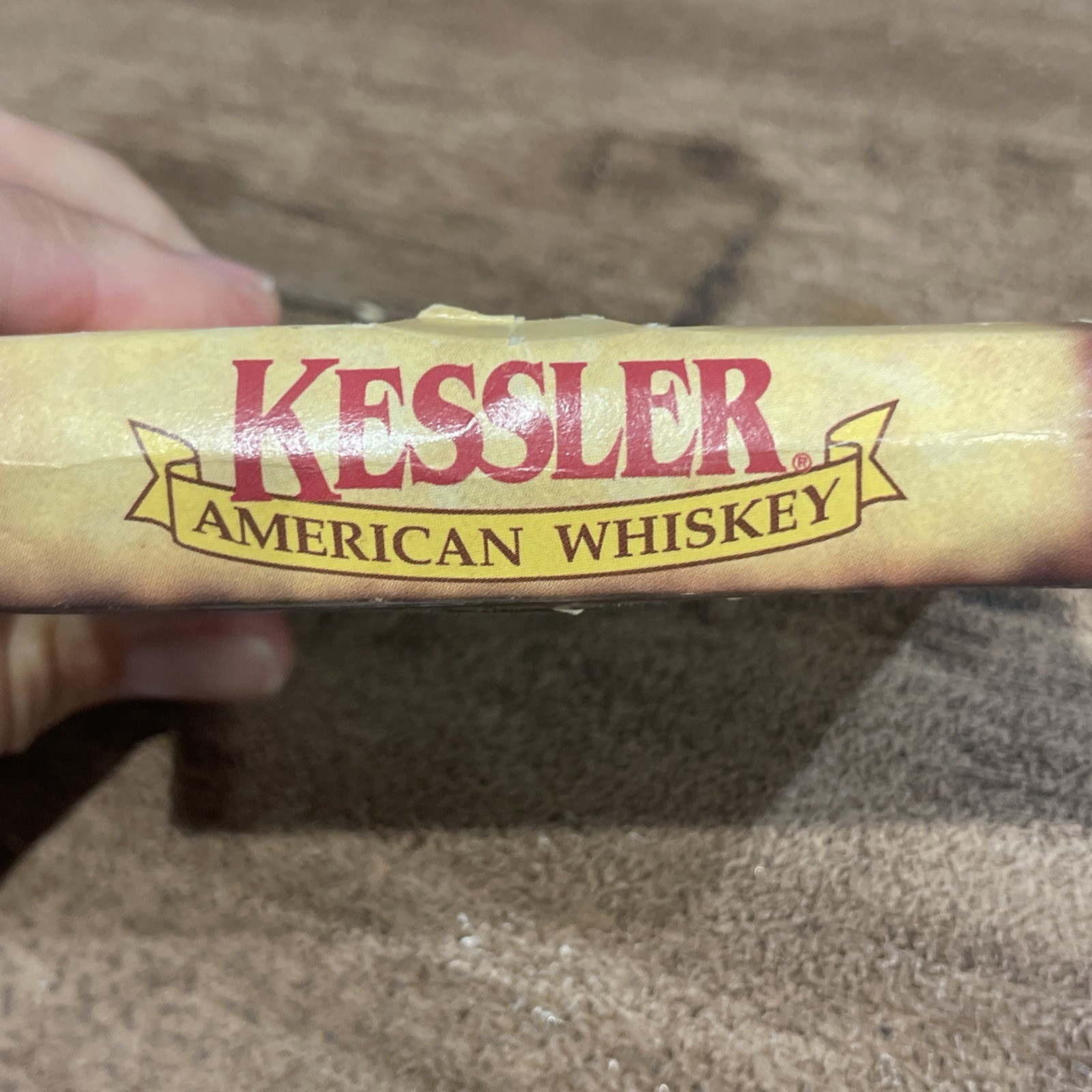 Kessler American Whiskey Spirit Wisconsin Brass Belt Buckle 1993 Limited Ed. Vtg