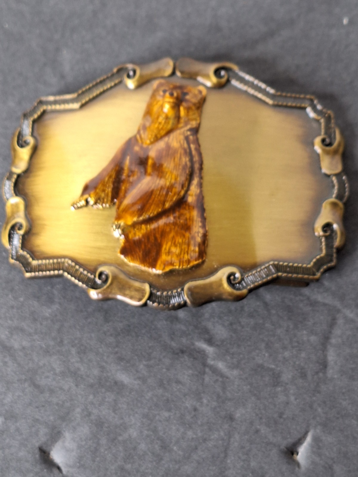 Grizzly Bear 3D Belt Buckle Wildlife Hunting Grizzly Woods Forest Outdoor