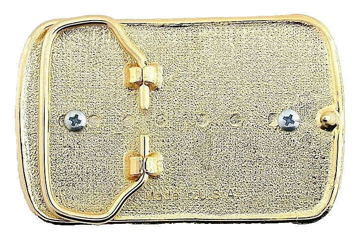 Lapis Lazuli 40×30 Oval Cabochon Gemstone Gold Color Belt Buckle EPBB178/9224