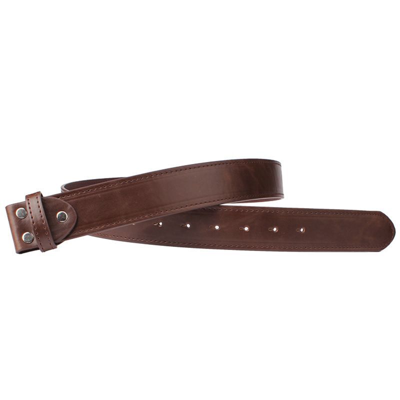 Pu Leather Belt – Solid Color Without Buckles DIY Belts Men Accessories 3.8cm
