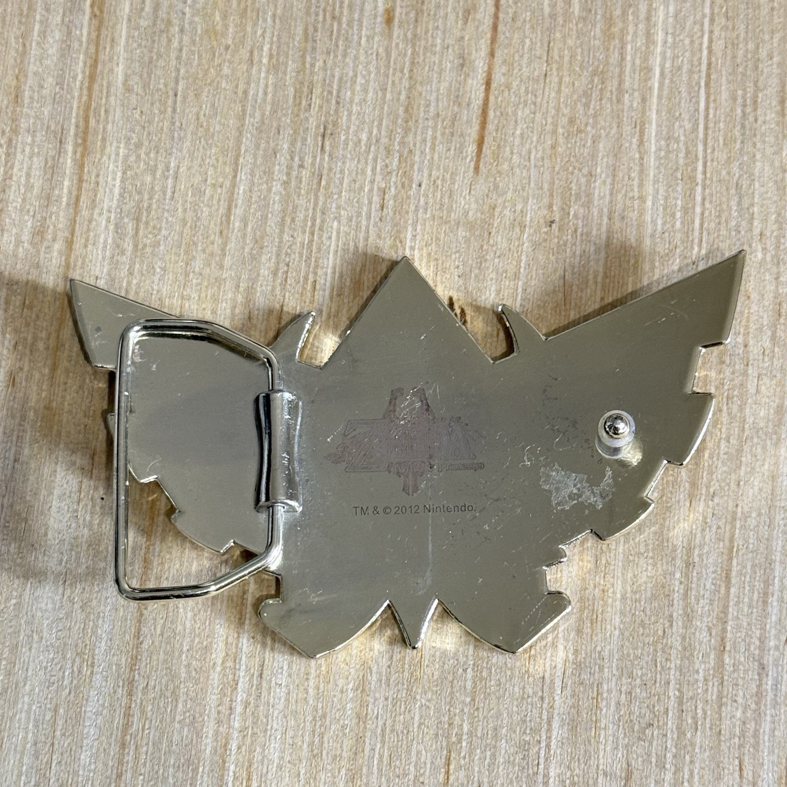 The Legend Of Zelda Triforce Belt Buckle Metal Preowned Black n Gold Read Below!