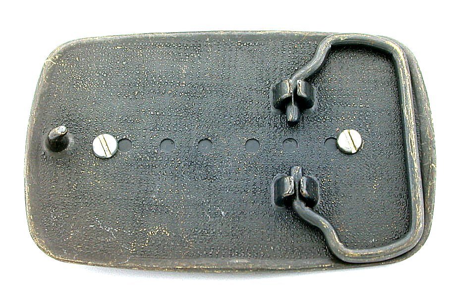 Antique Gold Color REAL 1890 Morgan Silver Dollar Belt Buckle EPBB134