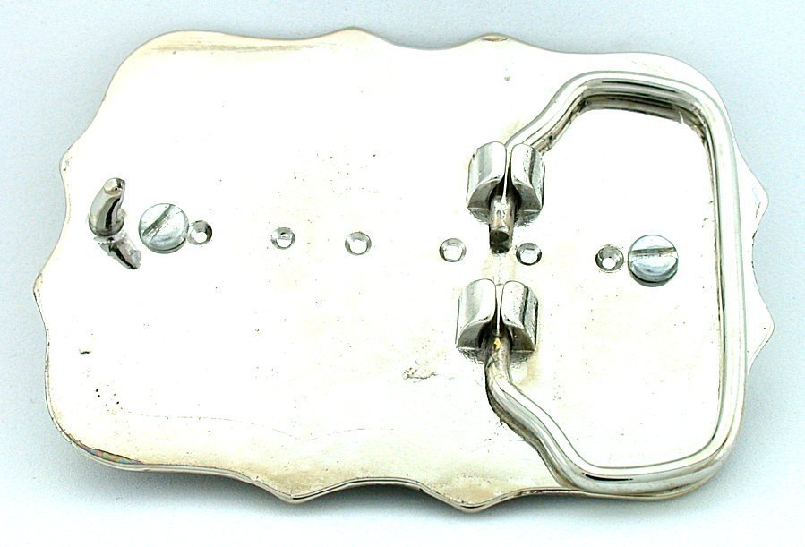 Silver Color Southwest Western 1921 Morgan Silver Dollar Belt Buckle EPBB171