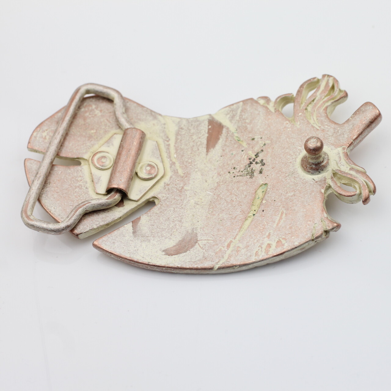 Belt buckle feather antique rose removable buckle buckle for 4 cm leather belt