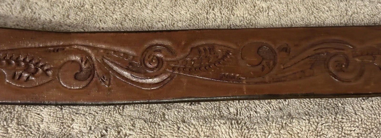 EAGLE BUCKLE PATRIOTIC BI-CENTENNIAL 1776-1976 200TH ANNIVERSARY ON LEATHER BELT