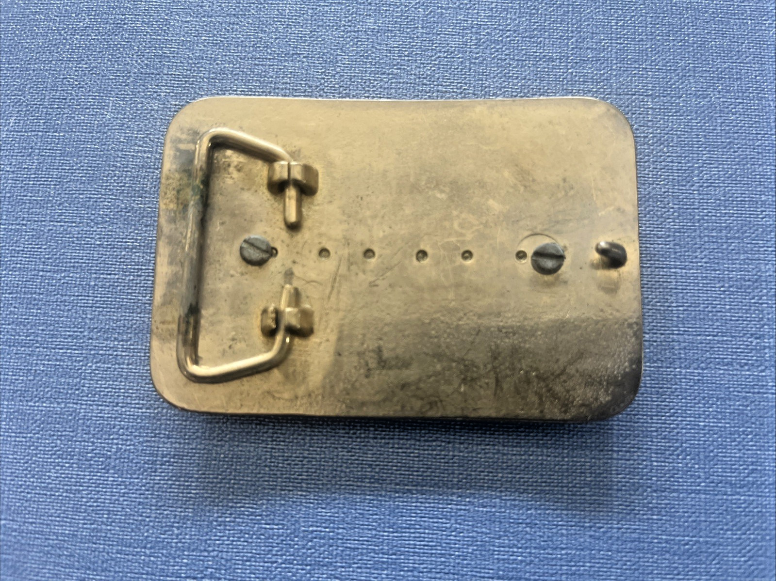 GOLD Western Belt Buckle With Polished Stone