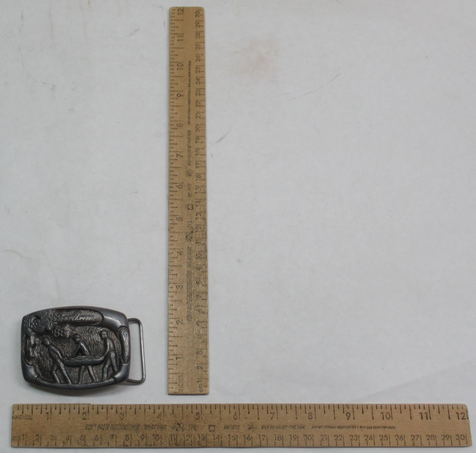 ELKO – SAFETY OLYMPIAD 88 – GARY PRAZEN – BELT BUCKLE – listing # 3913