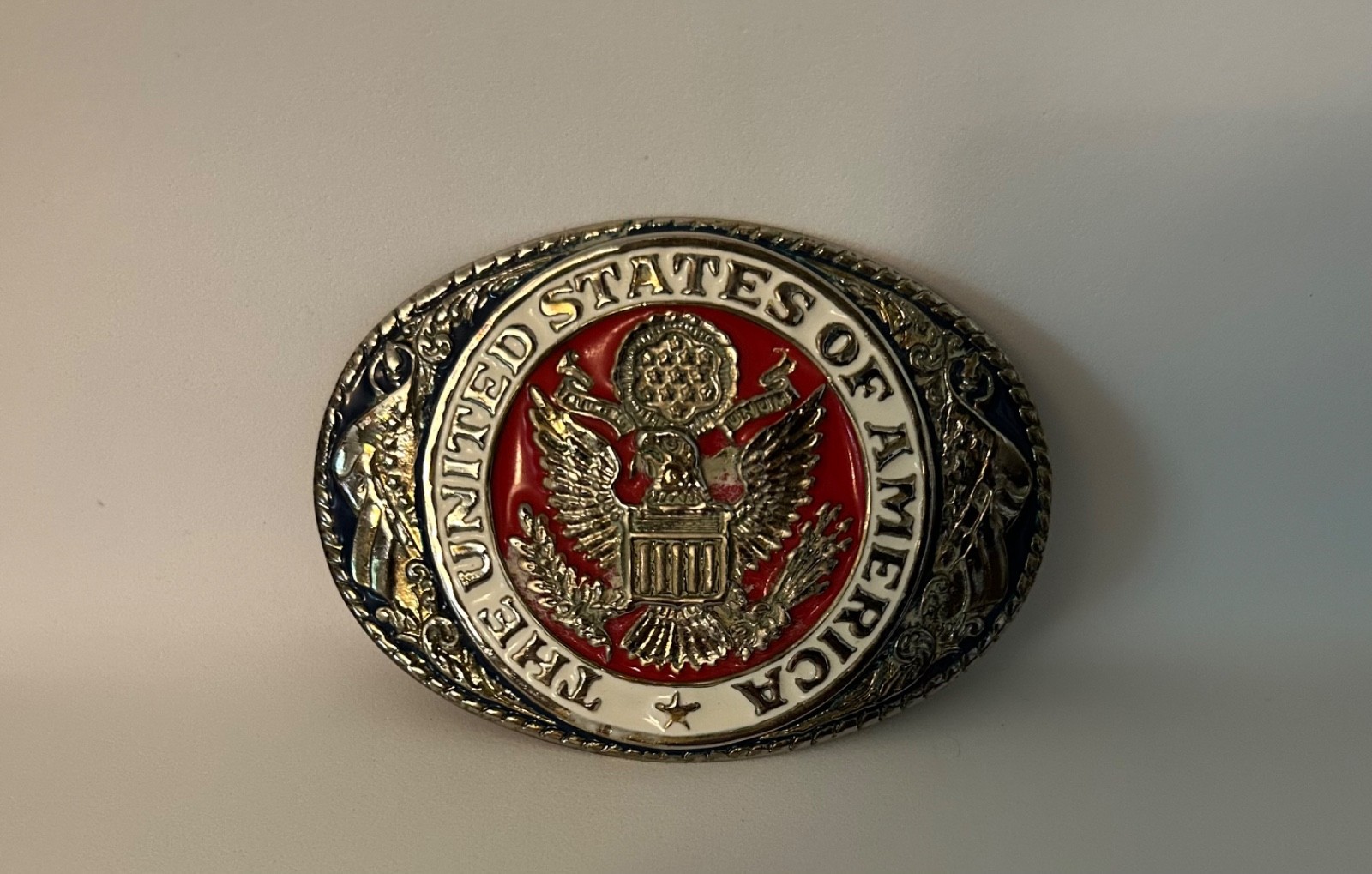 Belt Buckle Silver The United States of America