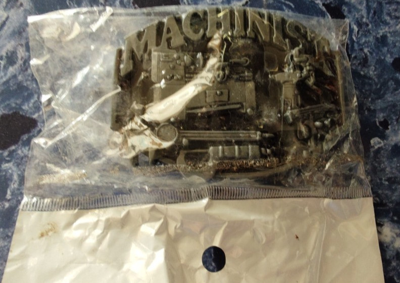 New without tag Men&rsquo;s Machinist 3D Belt Buckle Only 3.5&Prime; X 2.5&Prime; No Belt