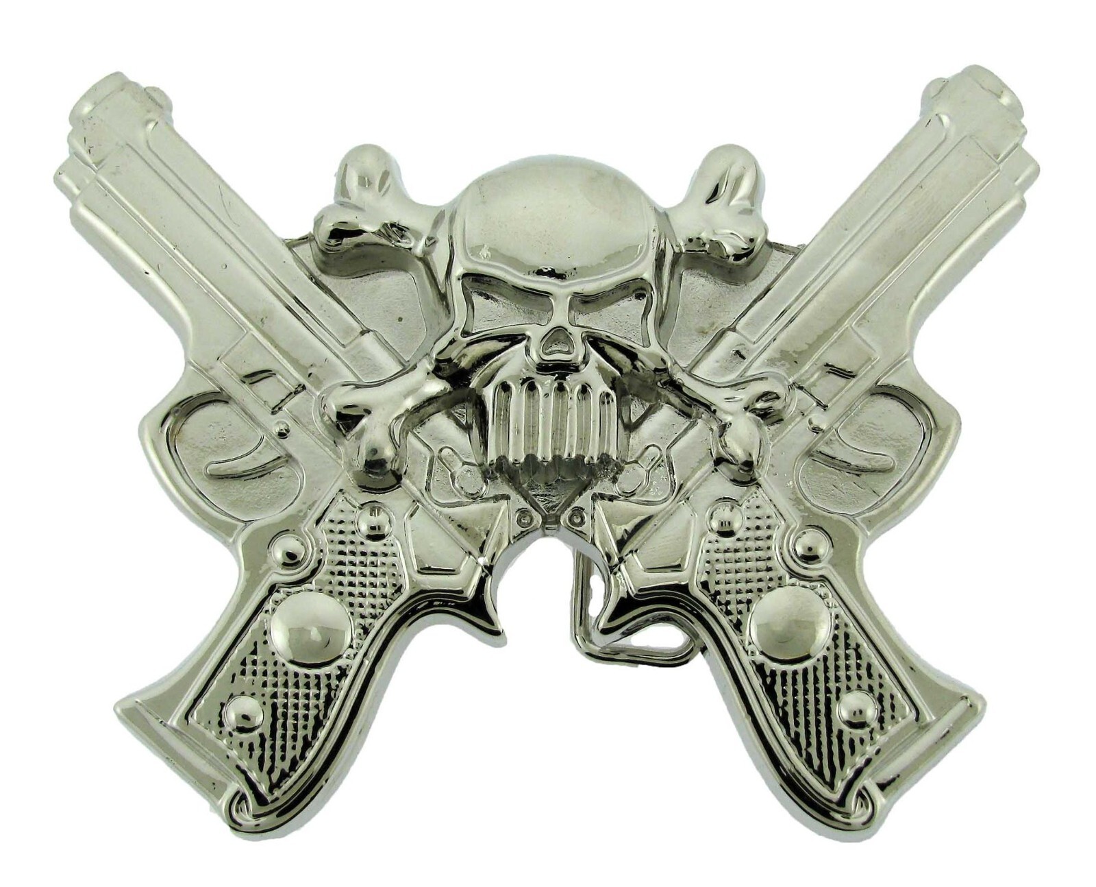 Tatoos Skull Metal Belt Buckle Halloween Party Women Mens Costume Gift Guitar