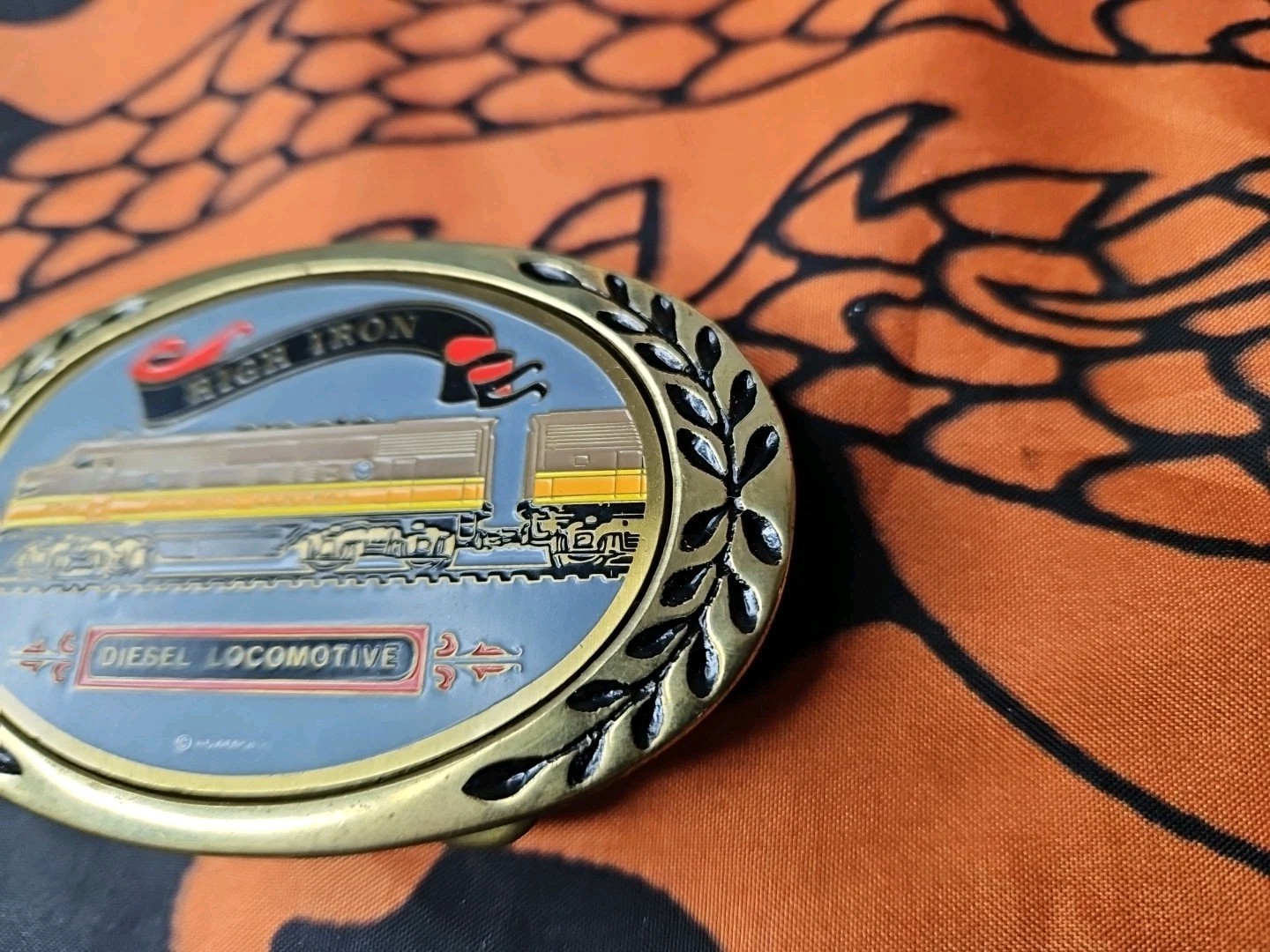 High Iron 1984 Diesel Locomotive Belt Buckle