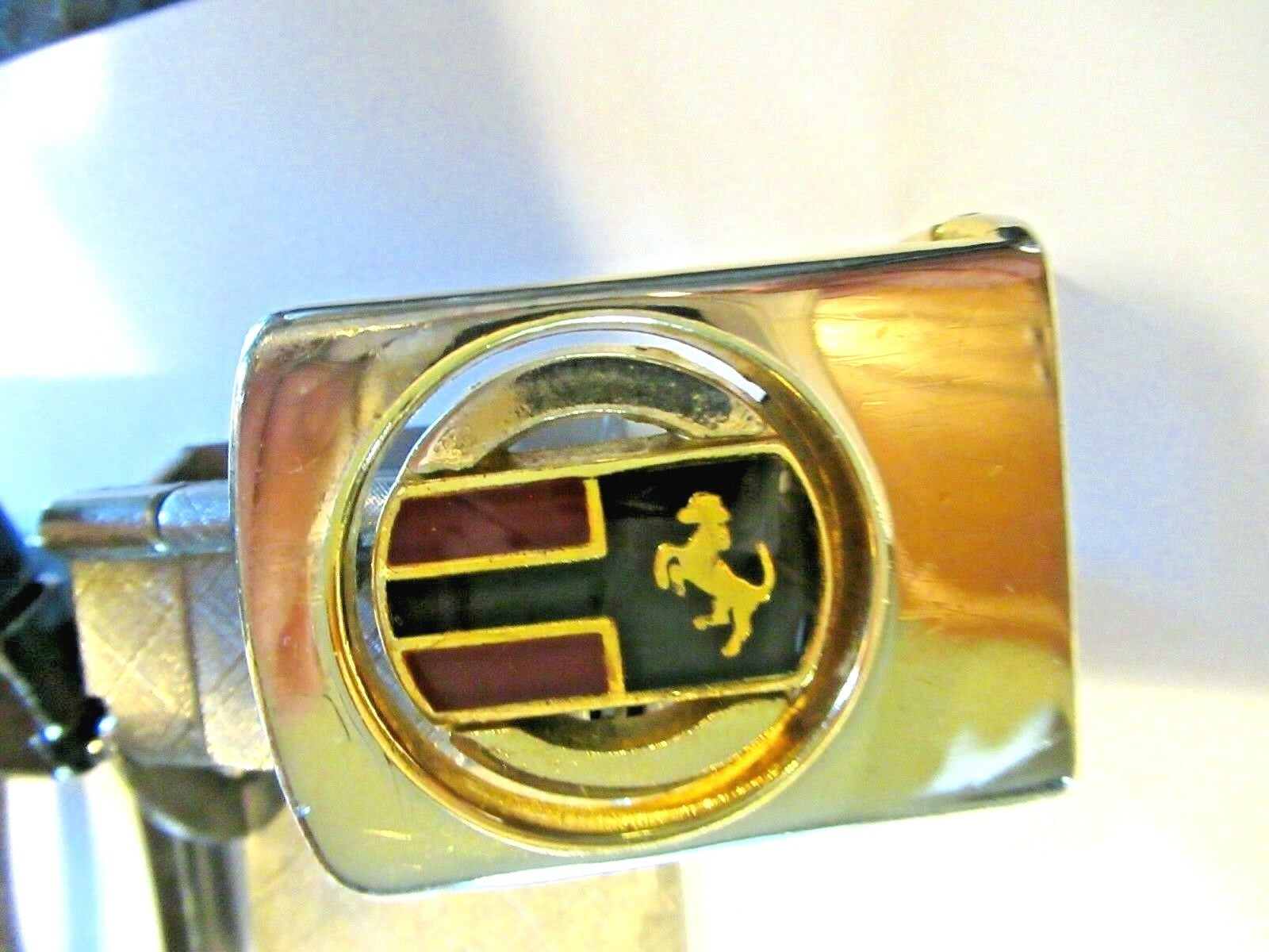 LOT 5 DESIGNER YSL Yves Saint Laurent IZOD BALLY TED BAKER FERRARI Belt Buckles