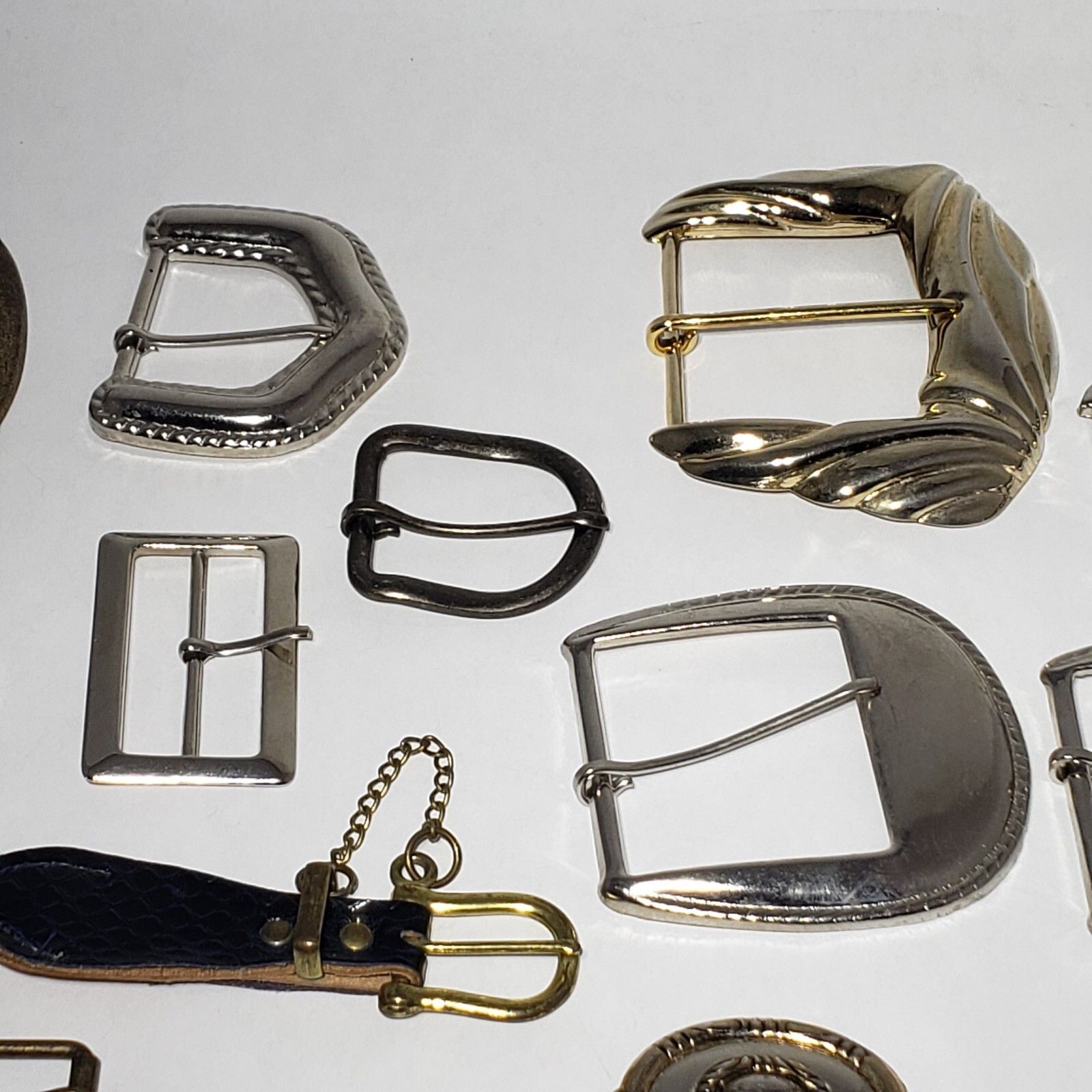 Vintage Mixed Lot of 26 Metal Belt Buckles