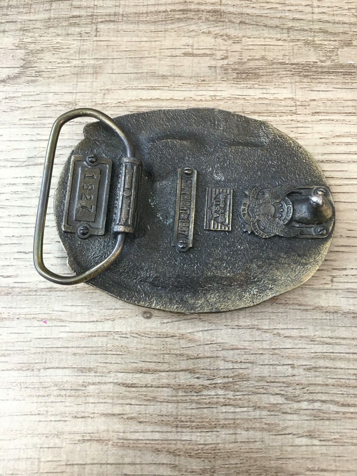 Vtg 1987 Duck Hunting Belt Buckle Made In The USA Great American Buckle Company