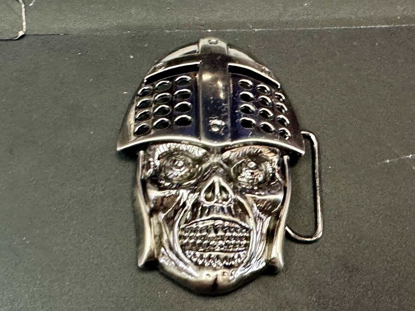 Knights Helmet & Skull Belt Buckle Medieval Armor Design Belt Buckle
