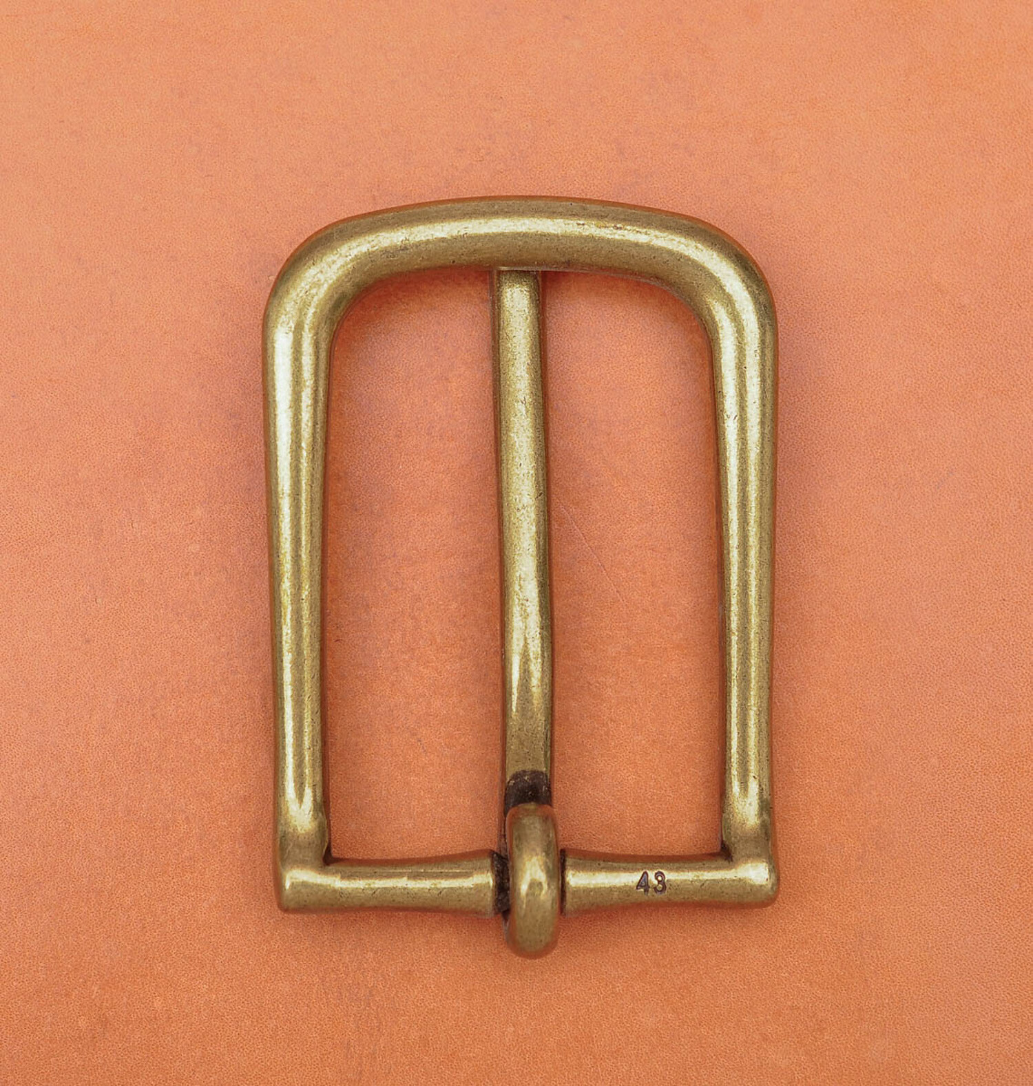 Antique Brass Long Big Heavy Single Pin Leather Belt Buckle fits 40mm Strap