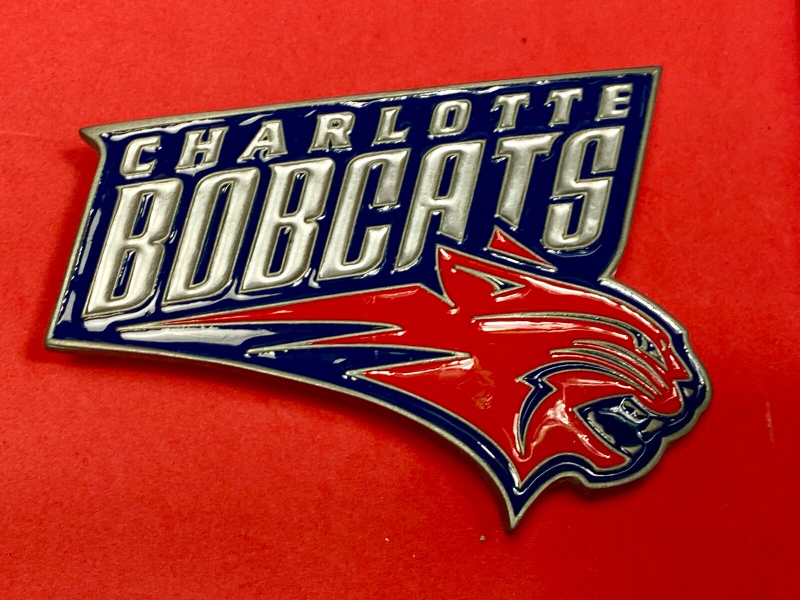 Charlotte Bobcats Basketball Team Fan Nba Belt Buckle By Great American Products
