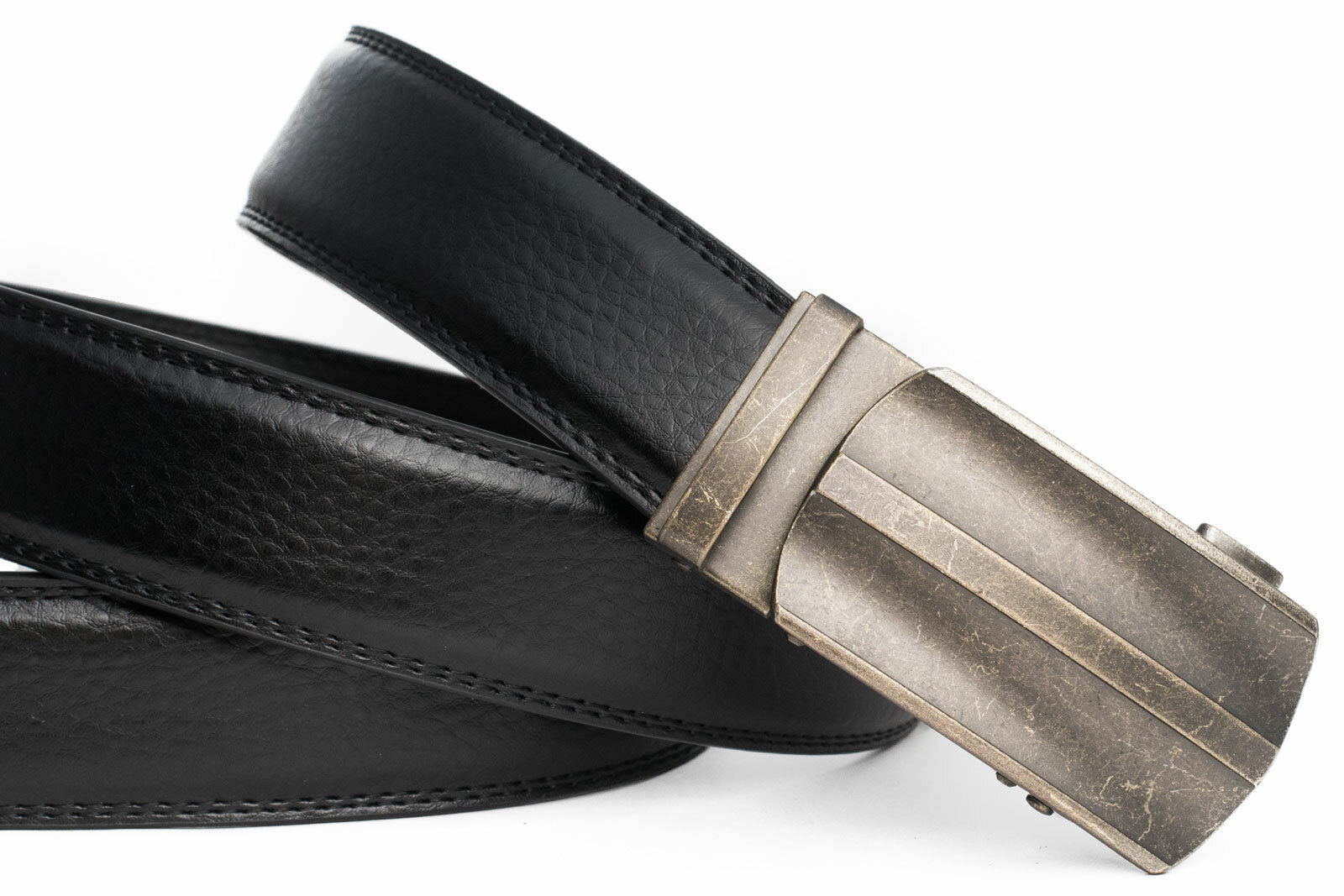 Belt men&rsquo;s automatic automatic belt black vintage grid belt grid New