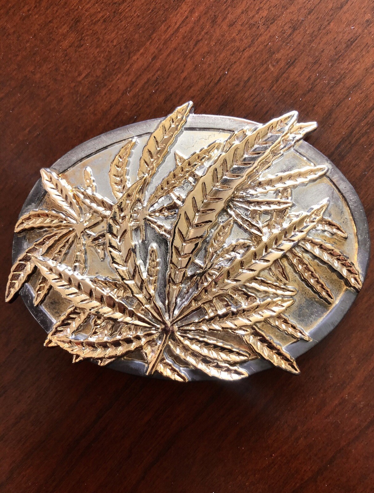 Cannabis Pot Plant Leafs Weed Marijuana Leaf 420 Metal Unisex Men’s Belt Buckle
