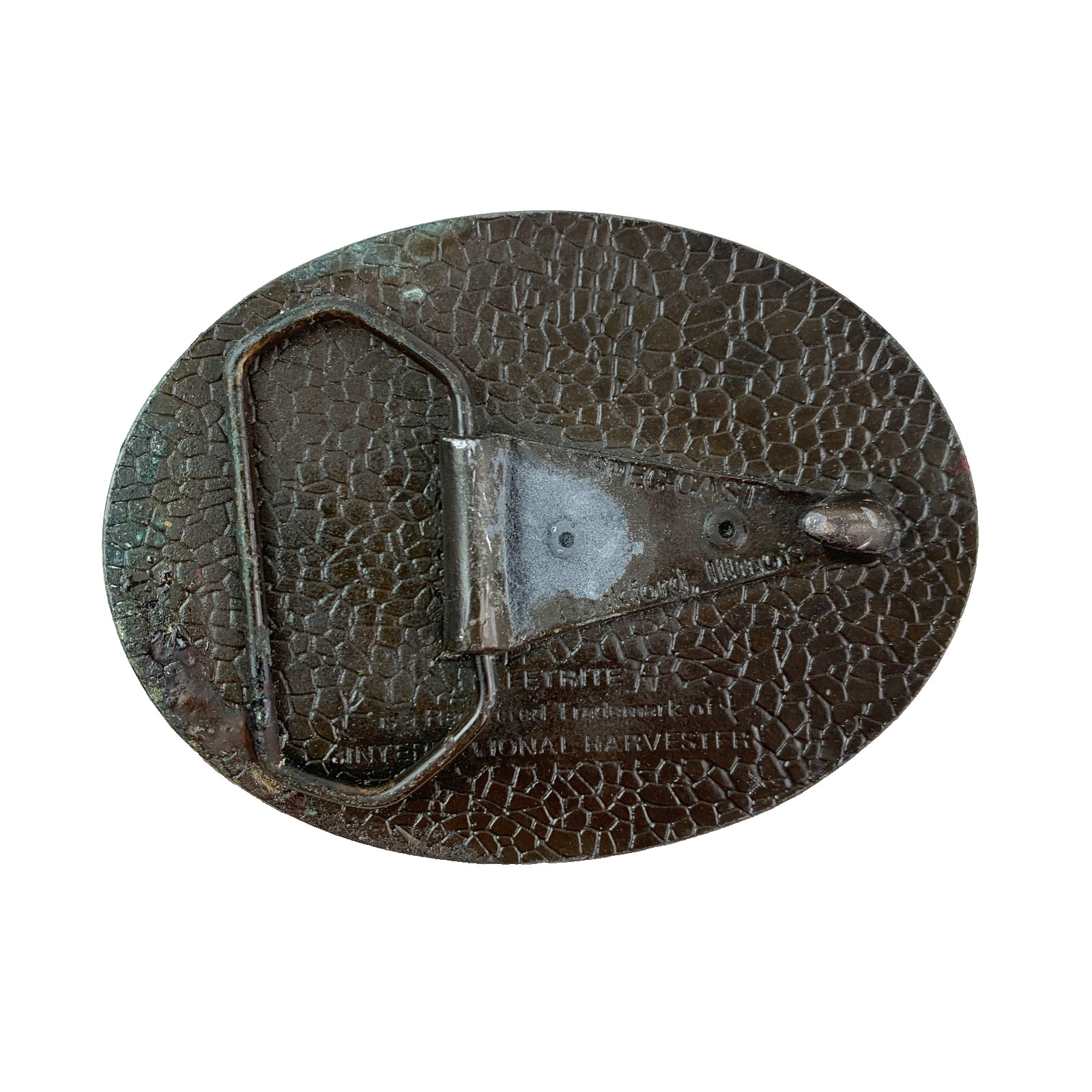 Vintage Fleetrite IH International Harvester Metal Belt Buckle Spec-Cast