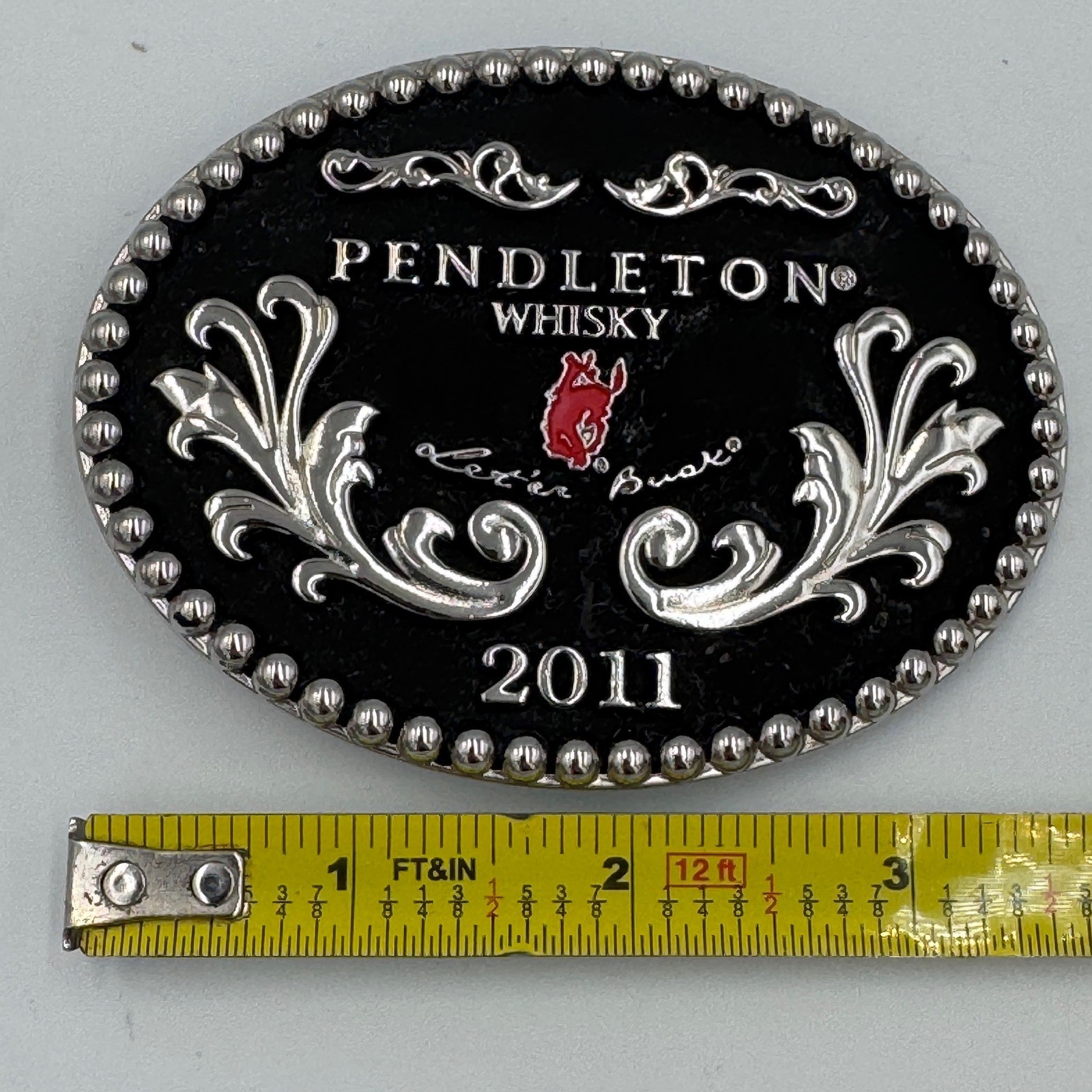 Montana Silversmiths Pendleton Whisky 2011 Let&rsquo;er Buck Western Belt Buckle