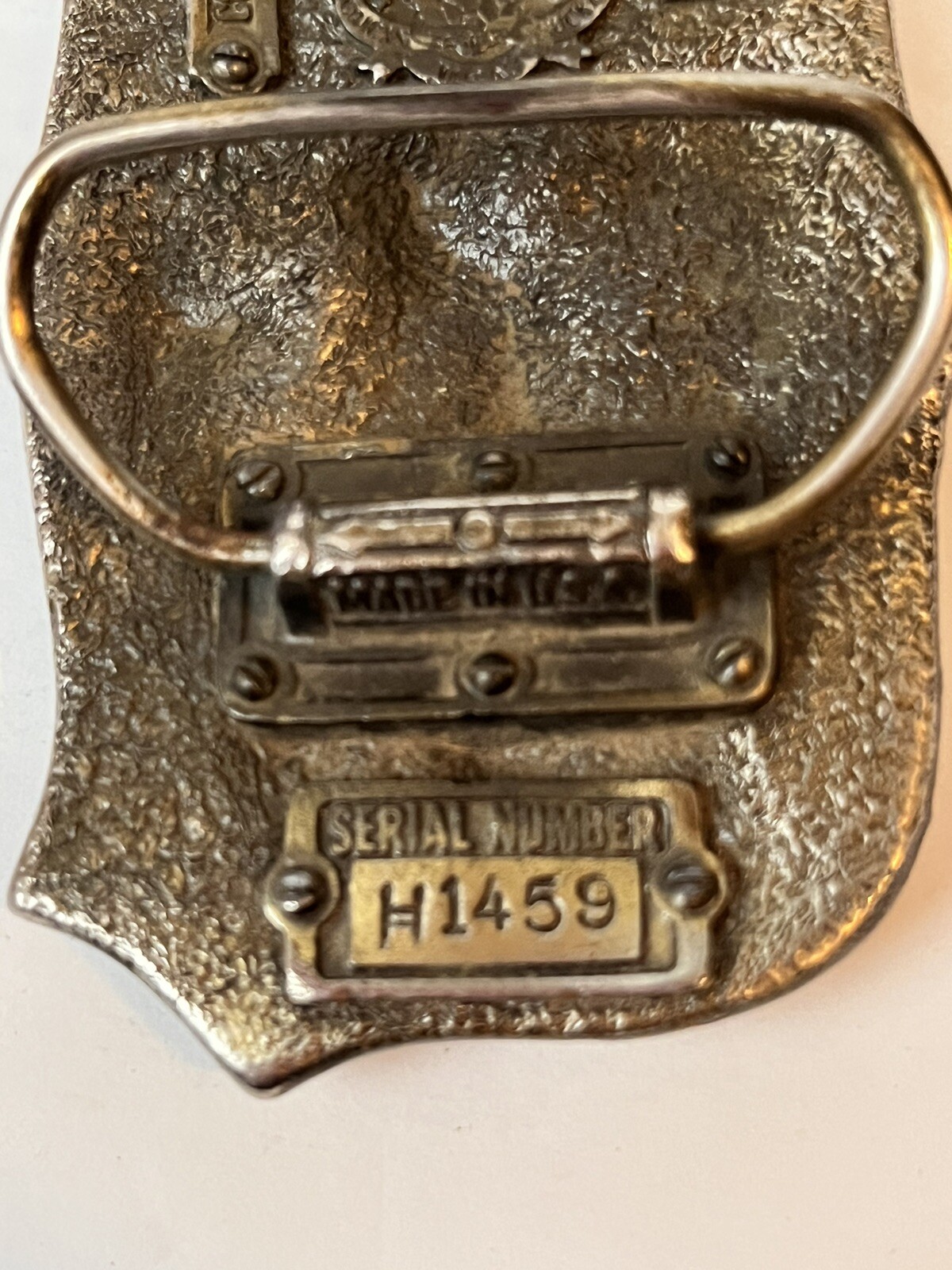 Vintage 1984 I&rsquo;m Proud To Be American Freedom Limited Serial #H1459 Belt Buckle