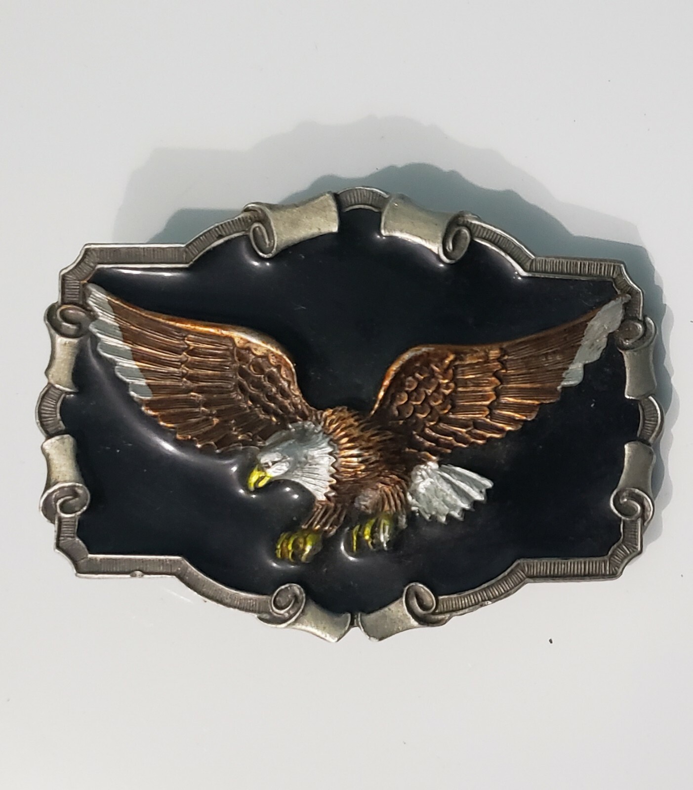 Vintage 1983 The Great American Buckle Co. Eagle Belt Buckle USA Made Numbered