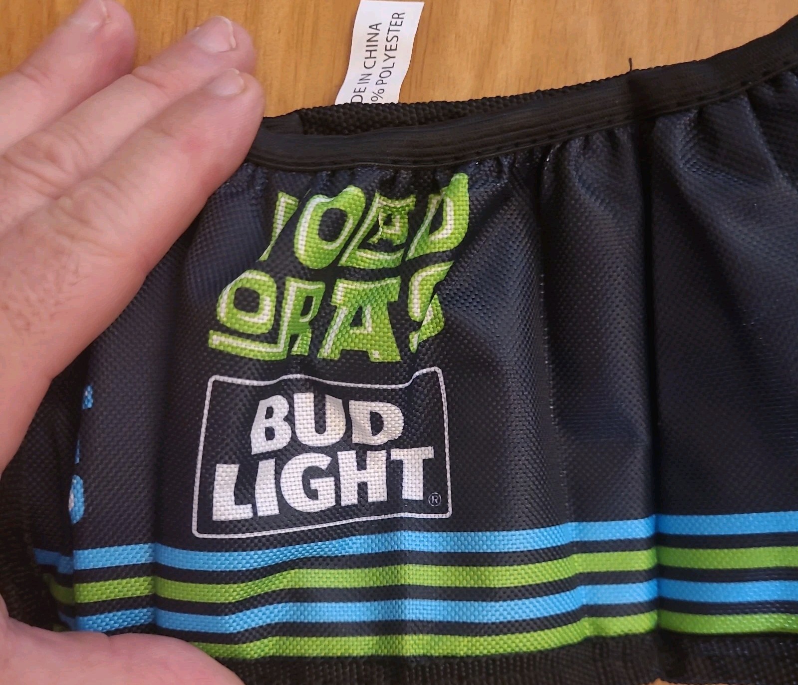 Bud Light 6 Pack Beer & Soda Can Holster Belt -Flying Squirrels (open Package)