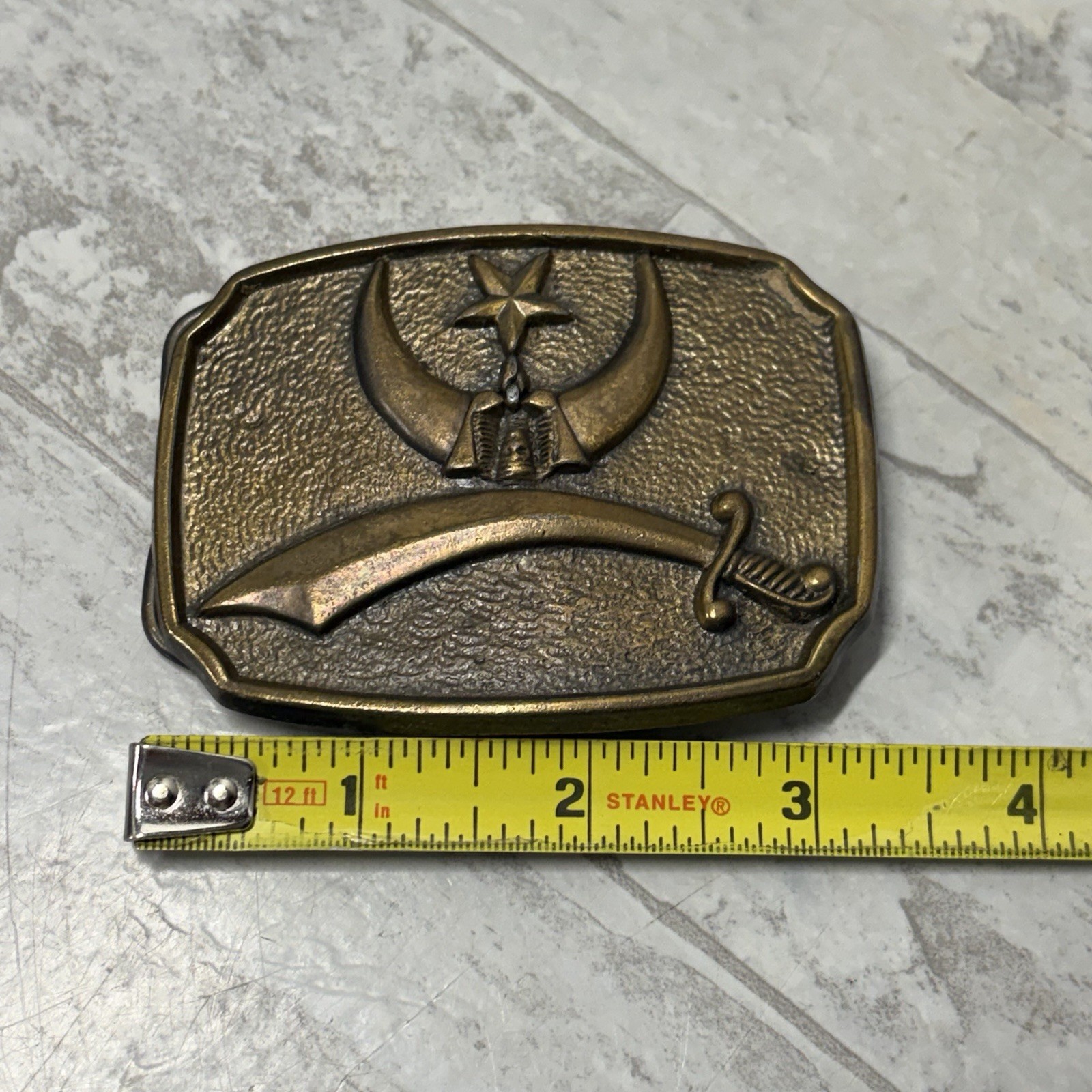 Vintage Masonic Shriner Belt Buckle