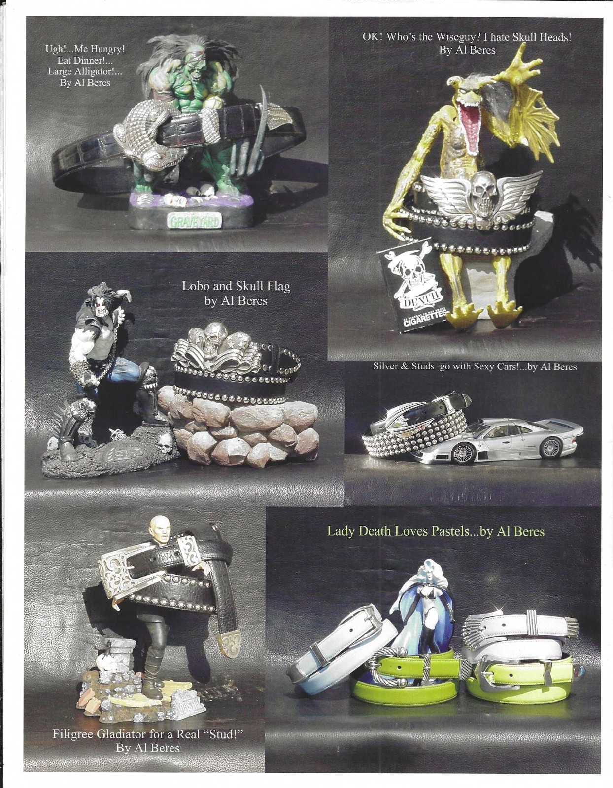 AL BERES 1995 8 PAGE 8.5&Prime; BY 11&Prime; CATALOG OF STERLING SILVER AND WESTERN BUCKLES