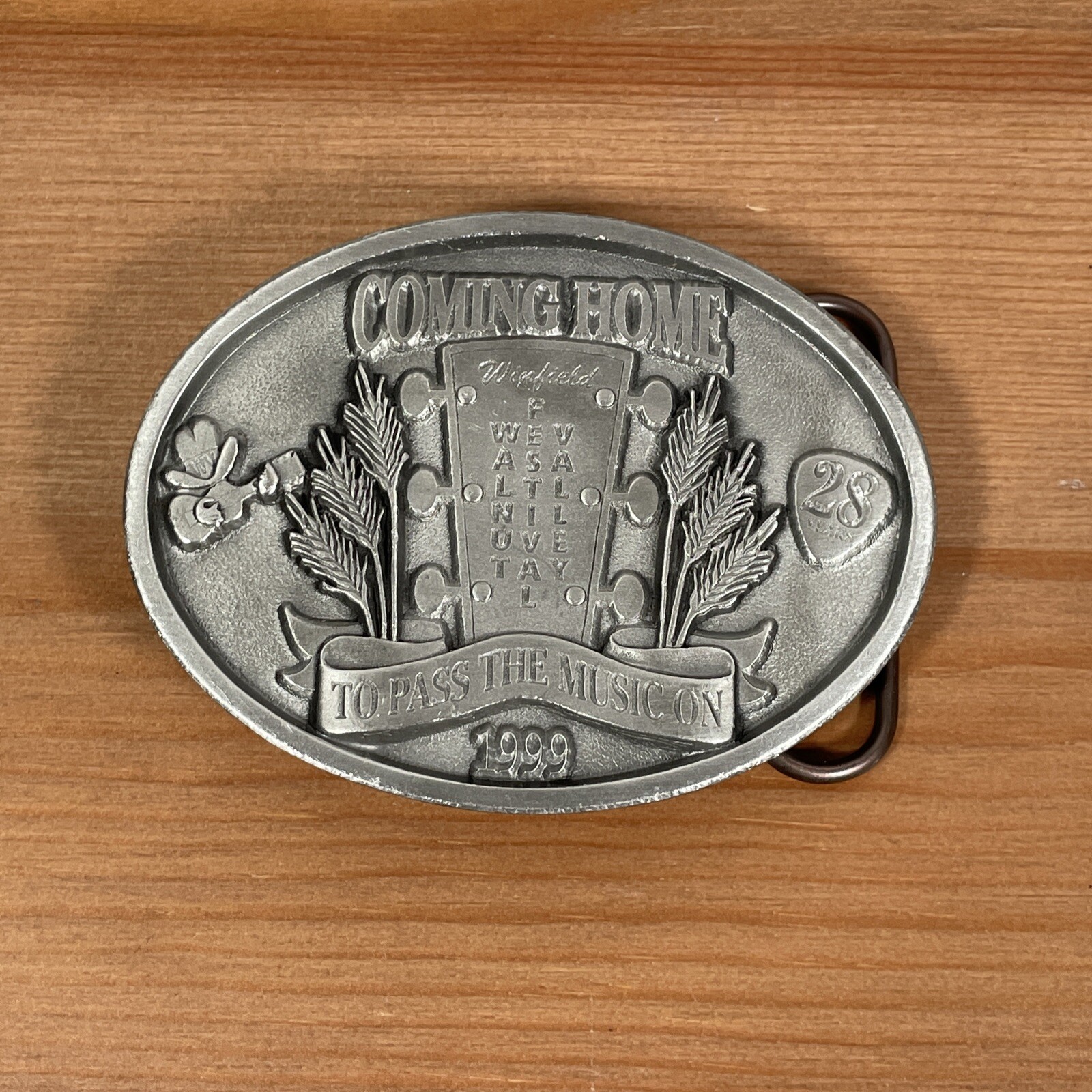 Walnut Valley Bluegrass Festival 1999 Belt Buckle RARE Winfield Kansas 89/200
