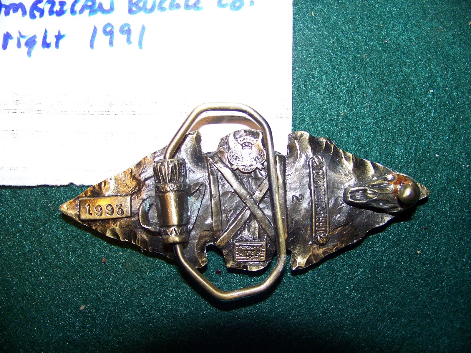 The Great American Buckle Co. Arrow Head Belt Buckle