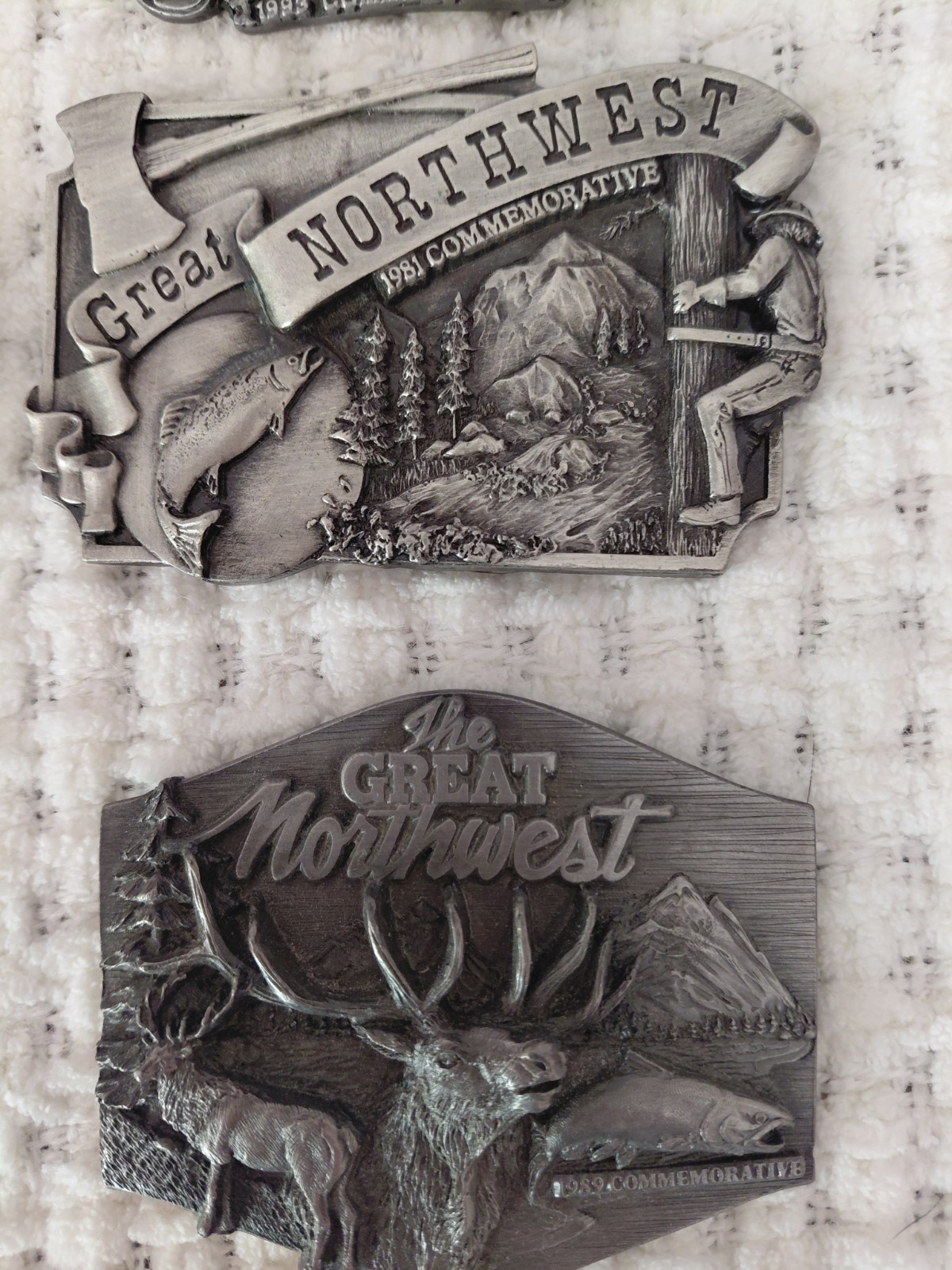 Siskiyou Lot of 8 Great Northwest Limited Edition Vintage Silver Belt Buckles